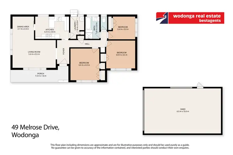 Floorplan of Homely house listing, 49 Melrose Drive, West Wodonga VIC 3690