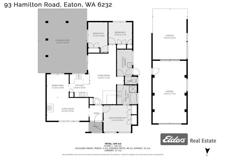 Floorplan of Homely house listing, 93 Hamilton Road, Eaton WA 6232