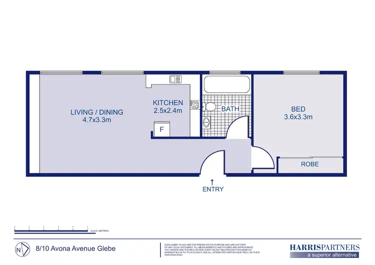 Floorplan of Homely unit listing, 8/10 Avona Avenue, Glebe NSW 2037