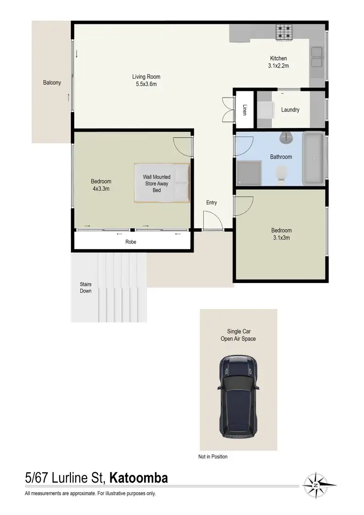 Floorplan of Homely apartment listing, 5/67 Lurline Street, Katoomba NSW 2780