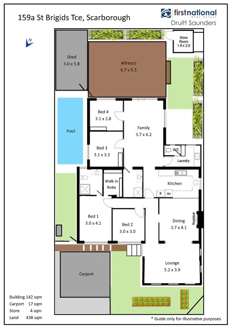 Floorplan of Homely house listing, 159a St Brigids Terrace, Scarborough WA 6019