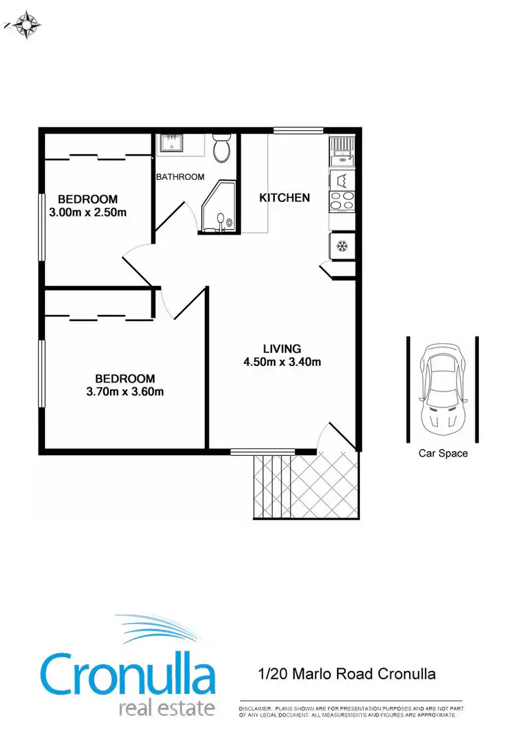 Floorplan of Homely apartment listing, 1/20 Marlo Road, Cronulla NSW 2230