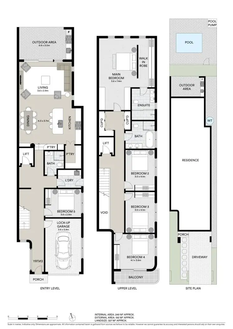Floorplan of Homely semi-detached listing, 49A Collins Street, Belmore NSW 2192