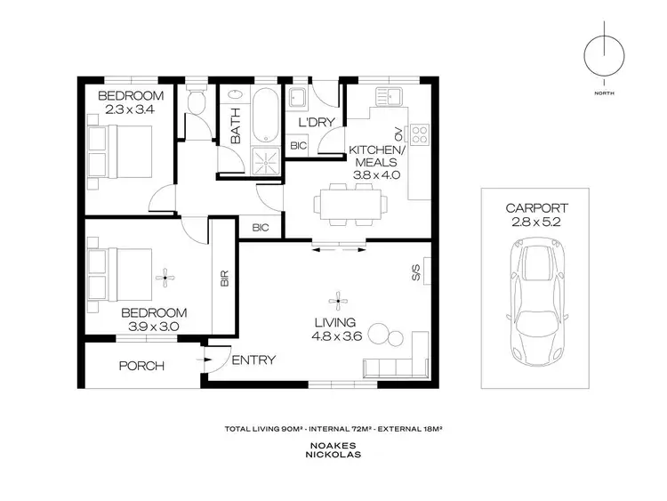 Floorplan of Homely unit listing, 5/45 Thurles Street, St Marys SA 5042