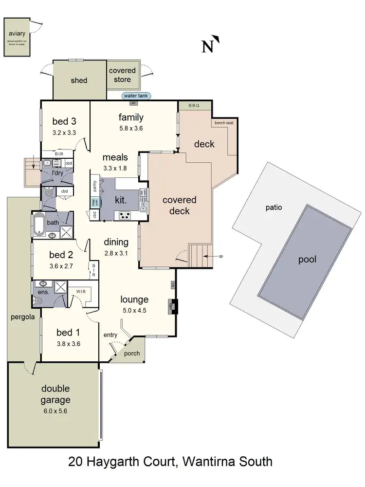 Floorplan of Homely house listing, 20 Haygarth Court, Wantirna South VIC 3152