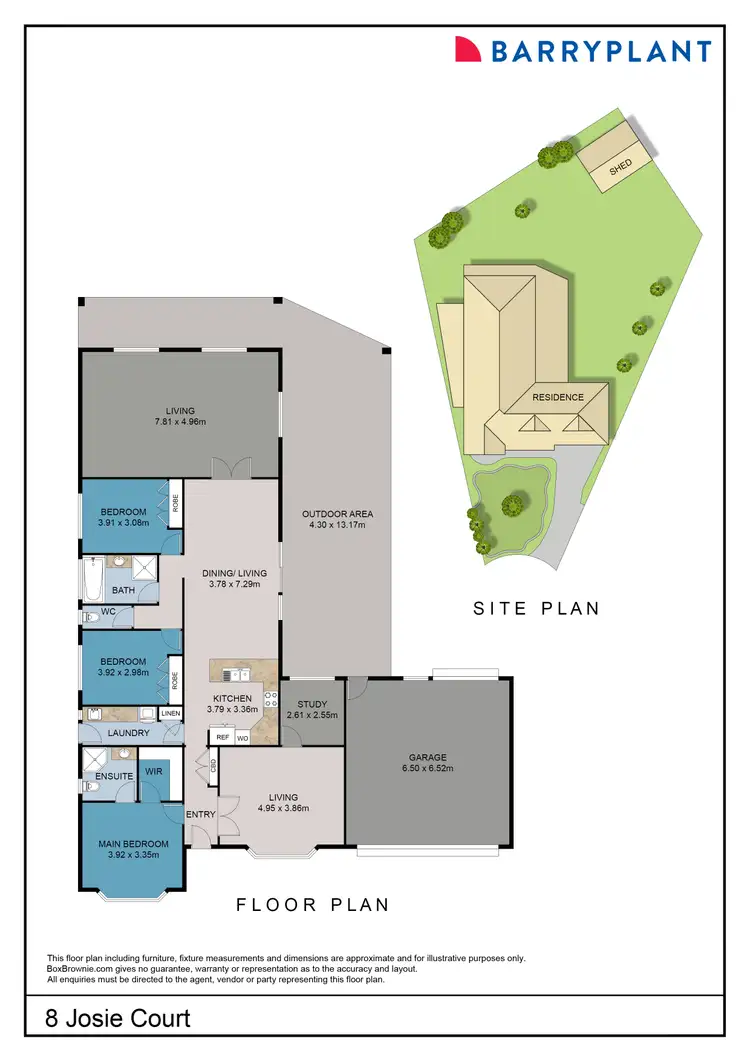 Floorplan of Homely house listing, 8 Josie Court, Mildura VIC 3500