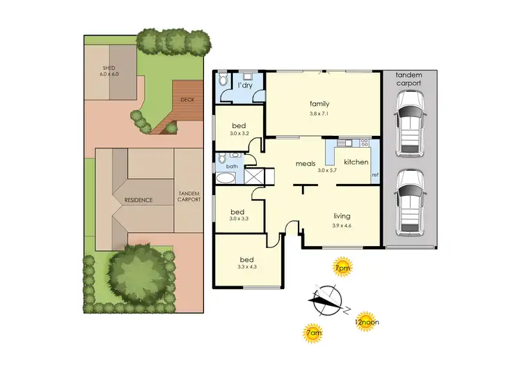 Floorplan of Homely house listing, 124 Tamarisk Drive, Frankston North VIC 3200
