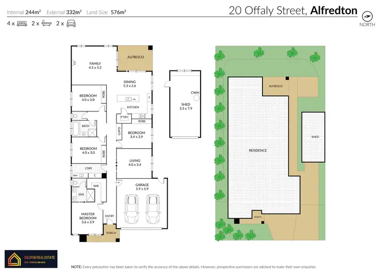 Floorplan of Homely house listing, 20 Offaly Street, Alfredton VIC 3350