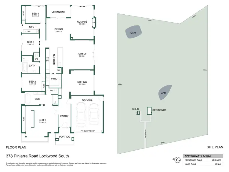 Floorplan of Homely rural property listing, 378 Pinjarra Drive, Lockwood South VIC 3551
