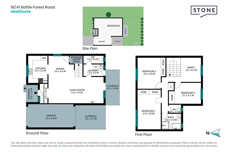 Floorplan of Homely townhouse listing, 18/41 Bottle Forest Road, Heathcote NSW 2233