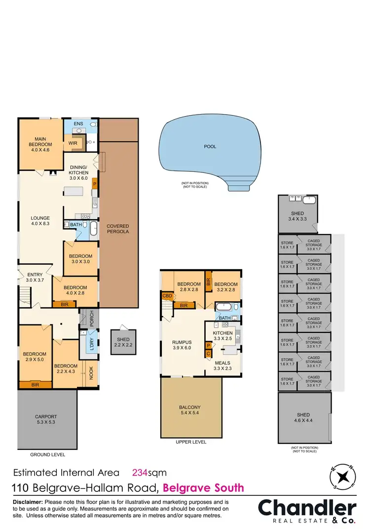 Floorplan of Homely house listing, 110 Belgrave-Hallam Road, Belgrave VIC 3160