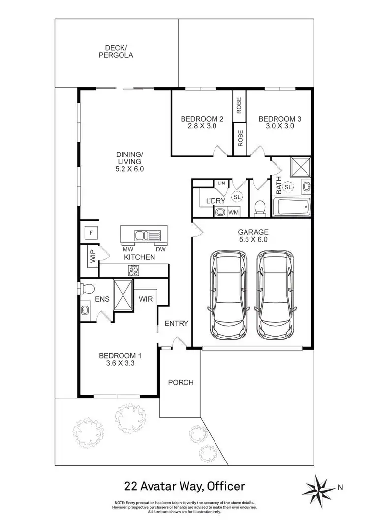 Floorplan of Homely house listing, 22 Avatar Way, Officer VIC 3809