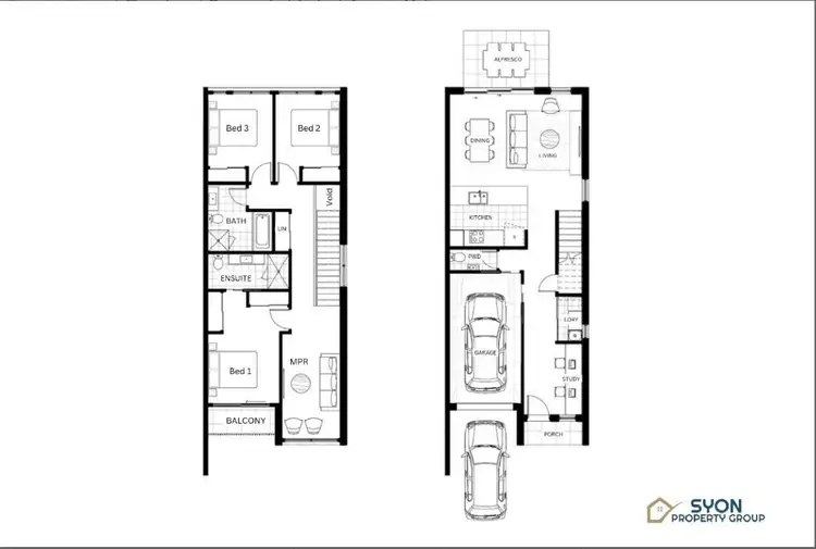 Floorplan of Homely townhouse listing, 91 Jerralong Drive, Schofields NSW 2762