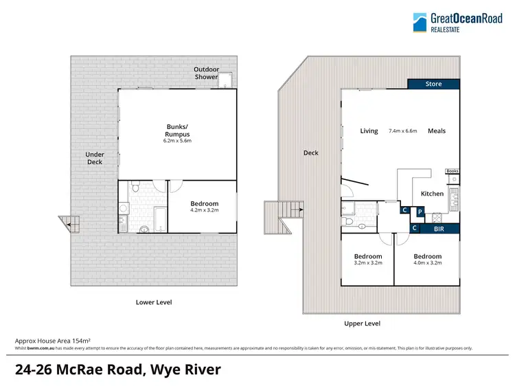 Floorplan of Homely house listing, 24-26 McRae Road, Wye River VIC 3234