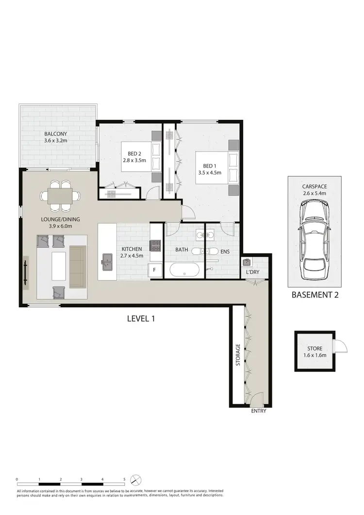 Floorplan of Homely apartment listing, 105b/11-27 Cliff Road, Epping NSW 2121