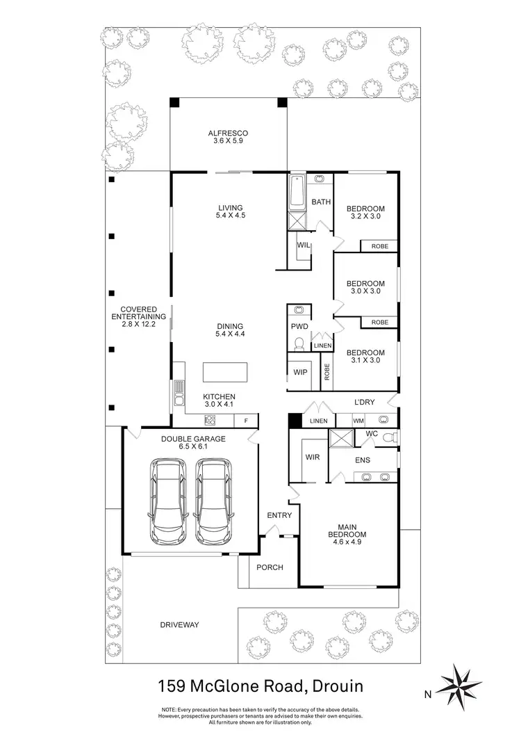 Floorplan of Homely house listing, 159 McGlone Road, Drouin VIC 3818