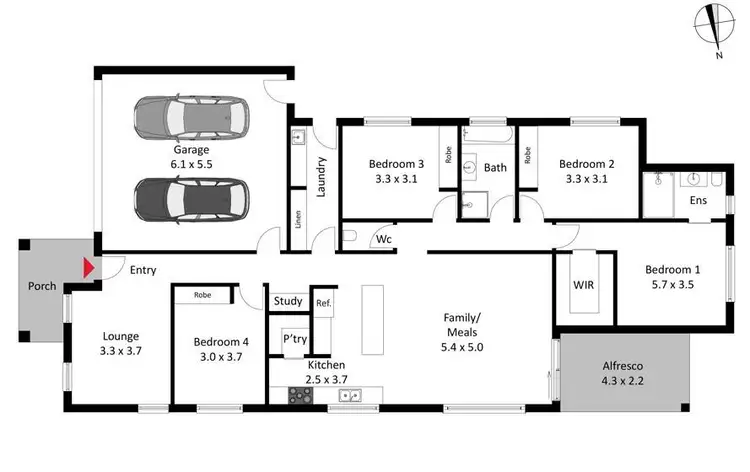 Floorplan of Homely house listing, 76 Alpine Ash Way, Tralee NSW 2620