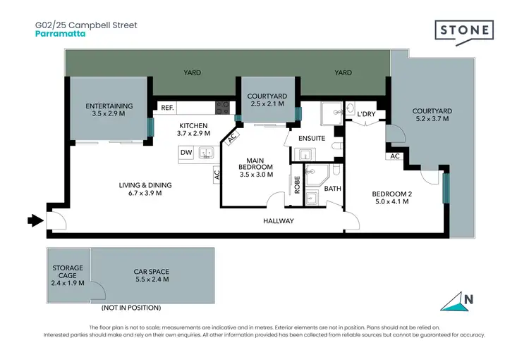 Floorplan of Homely apartment listing, G02/25 Campbell Street, Parramatta NSW 2150