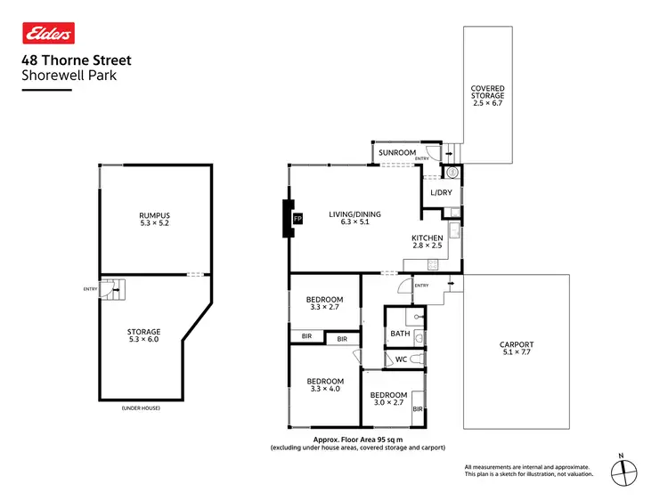 Floorplan of Homely house listing, 48 Thorne Street, Acton TAS 7320