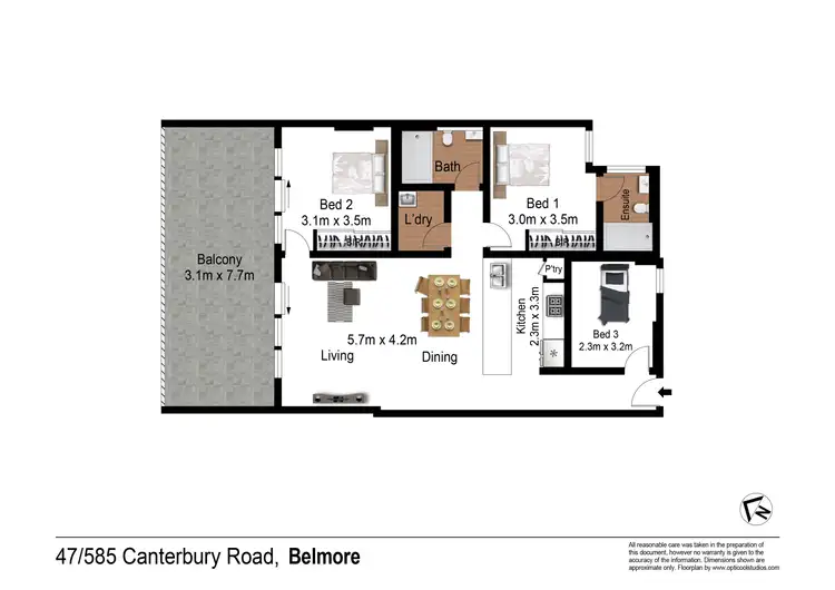 Floorplan of Homely apartment listing, 47/585-589 Canterbury Road, Belmore NSW 2192
