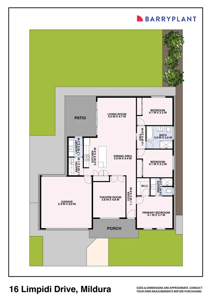 Floorplan of Homely house listing, 16 Limpidi Drive, Mildura VIC 3500