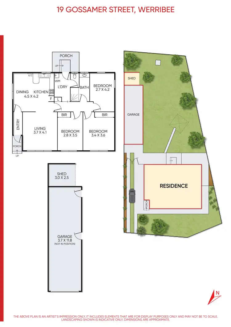 Floorplan of Homely house listing, 19 Gossamer Street, Werribee VIC 3030