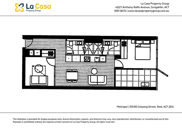 Floorplan of Homely apartment listing, 310/83 Cooyong Street, Reid ACT 2612