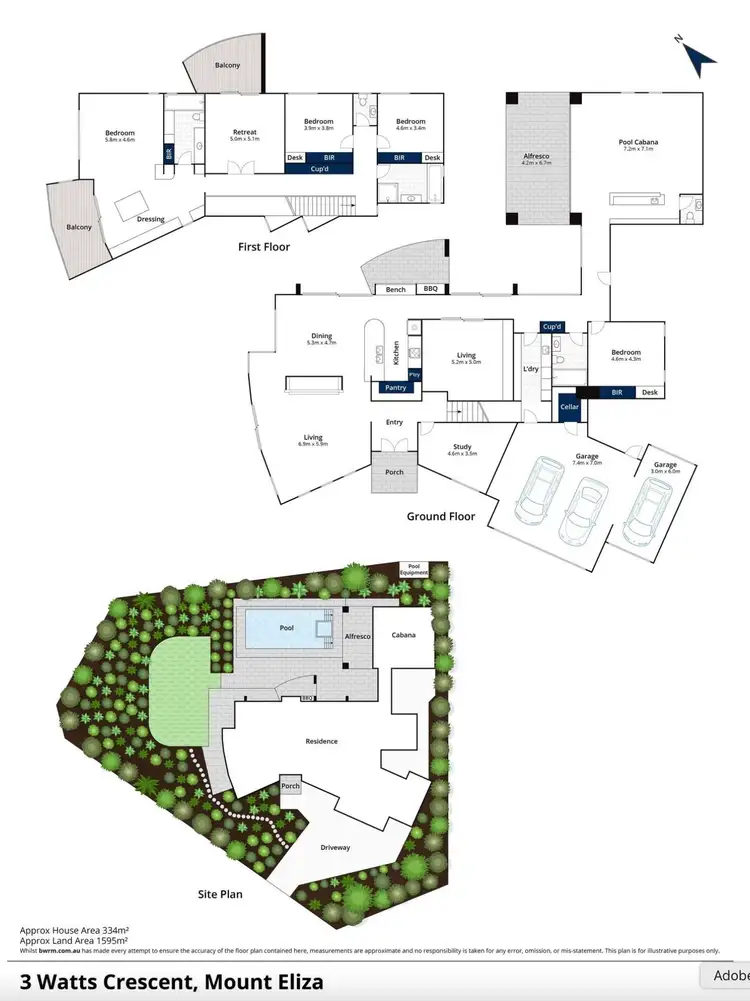 Floorplan of Homely house listing, 3 Watts Crescent, Mount Eliza VIC 3930