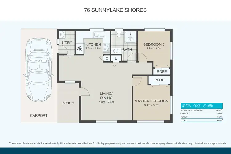 Floorplan of Homely retirement listing, 76/2 Macleay Drive, Halekulani NSW 2262