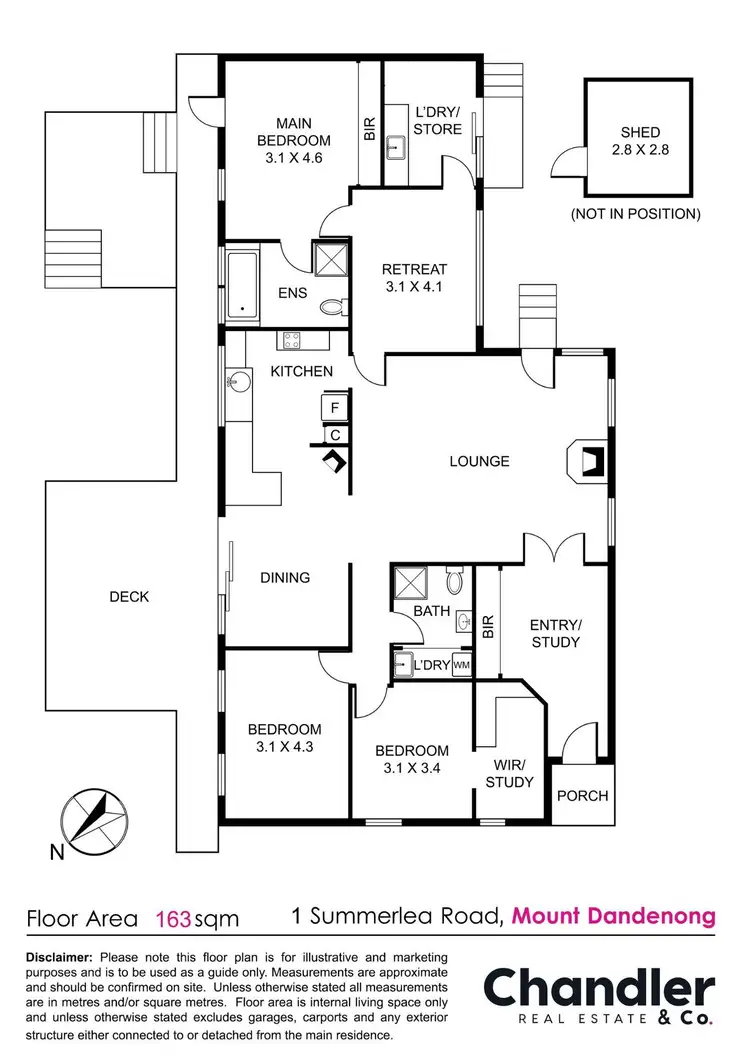 Floorplan of Homely house listing, 1 Summerlea Road, Mount Dandenong VIC 3767