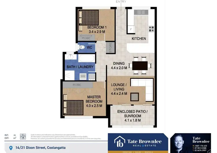 Floorplan of Homely unit listing, 14/21 Dixon Street, Coolangatta QLD 4225