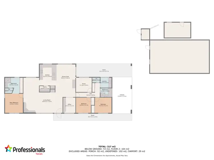 Floorplan of Homely rural property listing, 271 North Road, Yarram VIC 3971