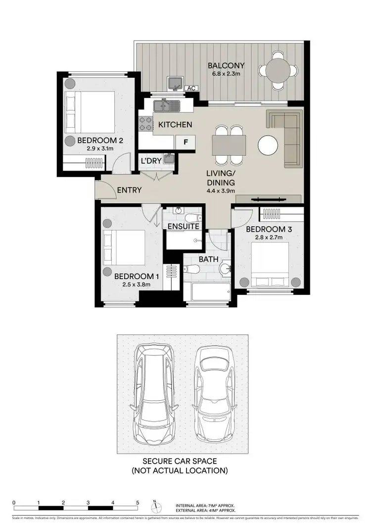 Floorplan of Homely unit listing, 31/11-19 Mandemar Avenue, Homebush West NSW 2140