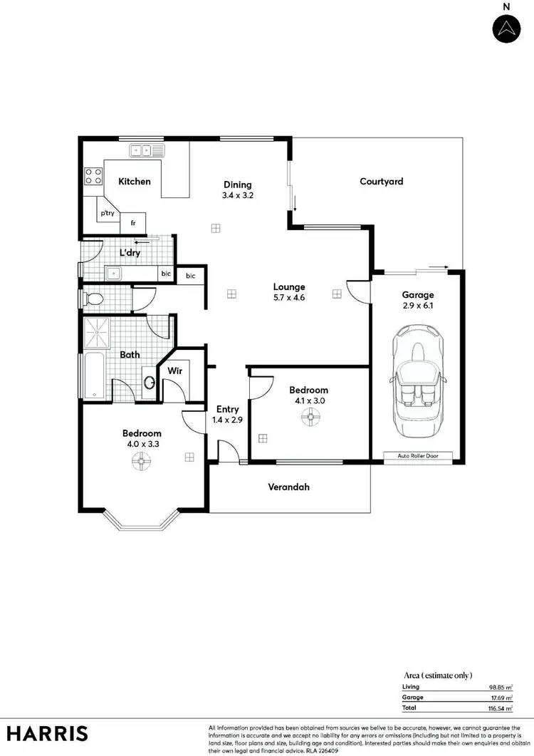 Floorplan of Homely house listing, 24 Keelara Street, Brighton SA 5048