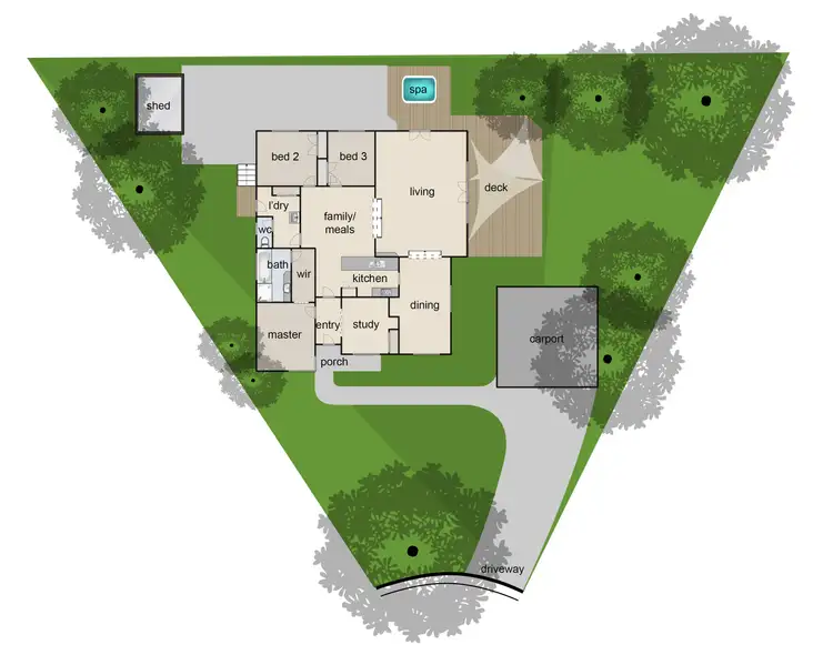 Floorplan of Homely house listing, 6 Broxburn Court, Berwick VIC 3806