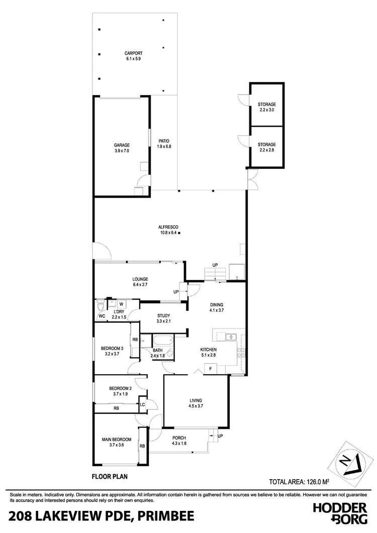 Floorplan of Homely house listing, 208 Lakeview Parade, Primbee NSW 2502