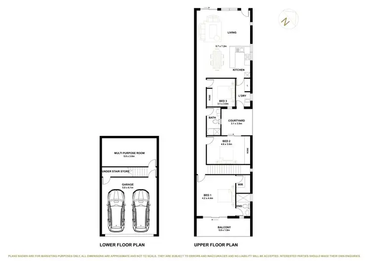 Floorplan of Homely townhouse listing, 1/3 Fernando Street, Bonner ACT 2914