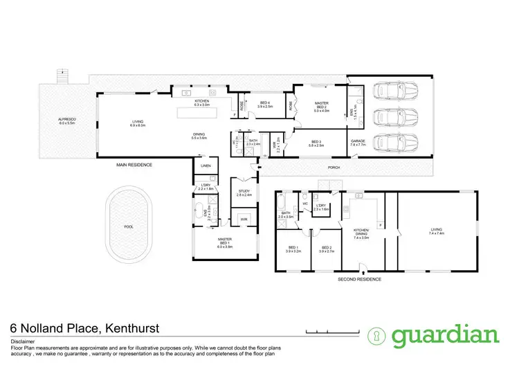 Floorplan of Homely rural property listing, 6 Nolland Place, Kenthurst NSW 2156