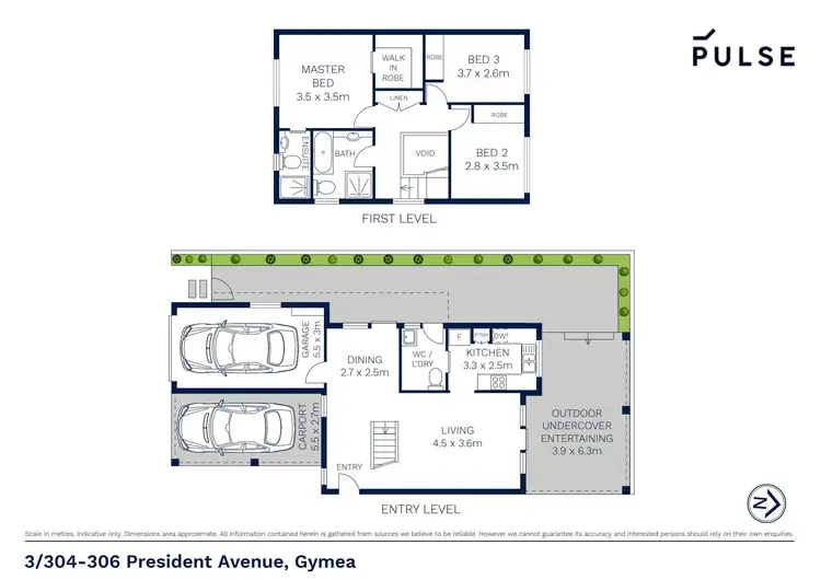 Floorplan of Homely townhouse listing, 3/304-306 President Avenue, Gymea NSW 2227