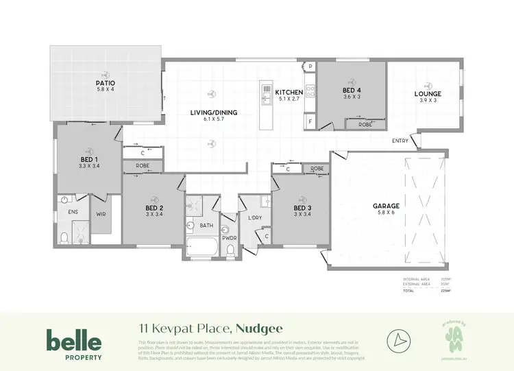 Floorplan of Homely house listing, 11 Kevpat Place, Nudgee QLD 4014