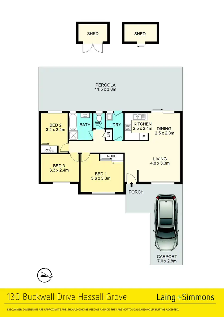 Floorplan of Homely house listing, 130 Buckwell Drive, Hassall Grove NSW 2761