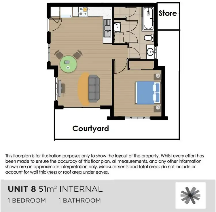 Floorplan of Homely unit listing, 8/166 Leake Street, Belmont WA 6104