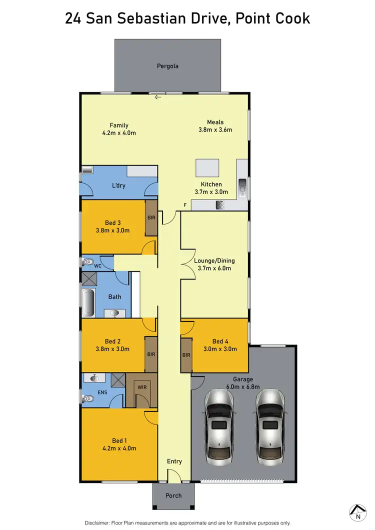Floorplan of Homely house listing, 24 San Sebastian Drive, Point Cook VIC 3030