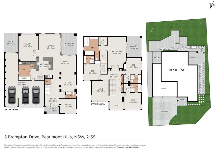 Floorplan of Homely house listing, 5 Brampton Drive, Beaumont Hills NSW 2155