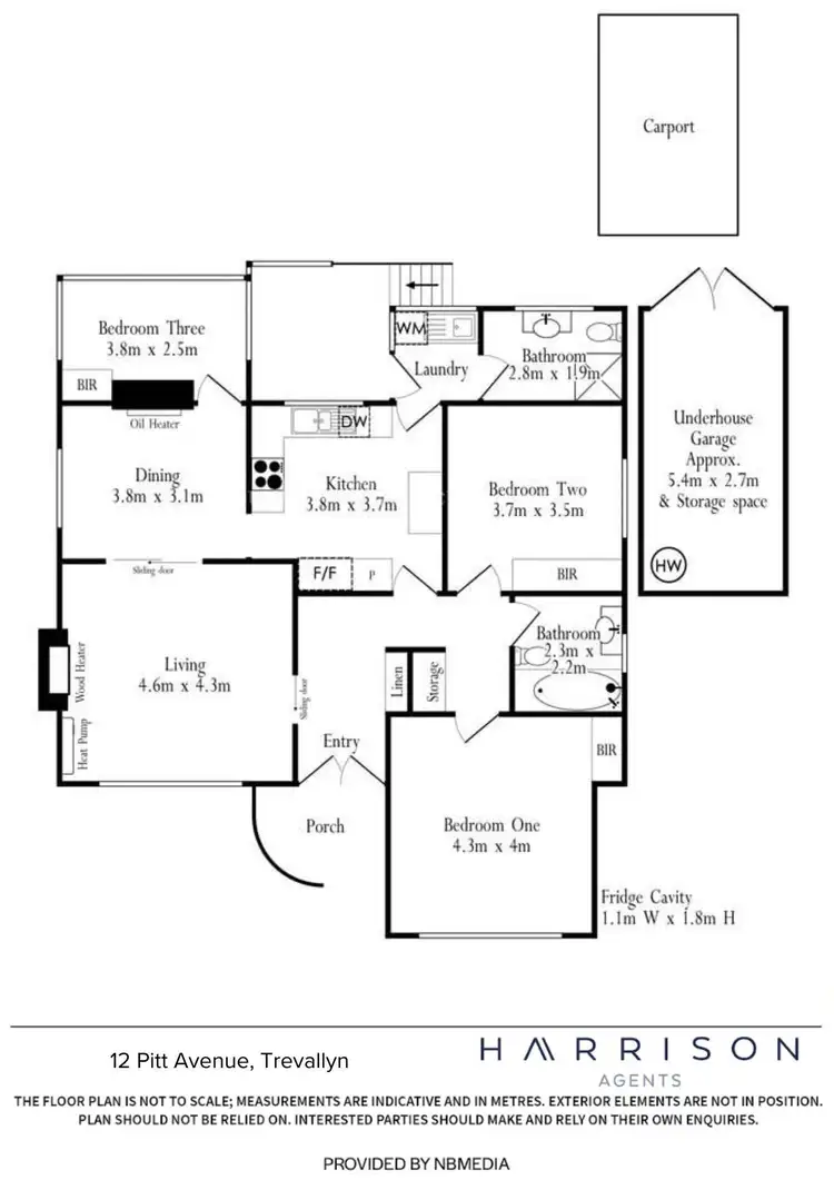 Floorplan of Homely house listing, 12 Pitt Avenue, Trevallyn TAS 7250