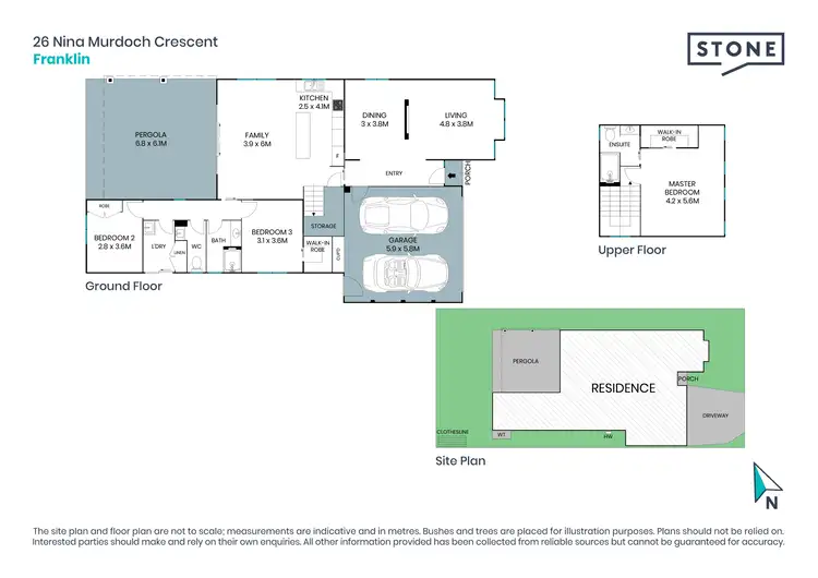Floorplan of Homely house listing, 26 Nina Murdoch Crescent, Franklin ACT 2913