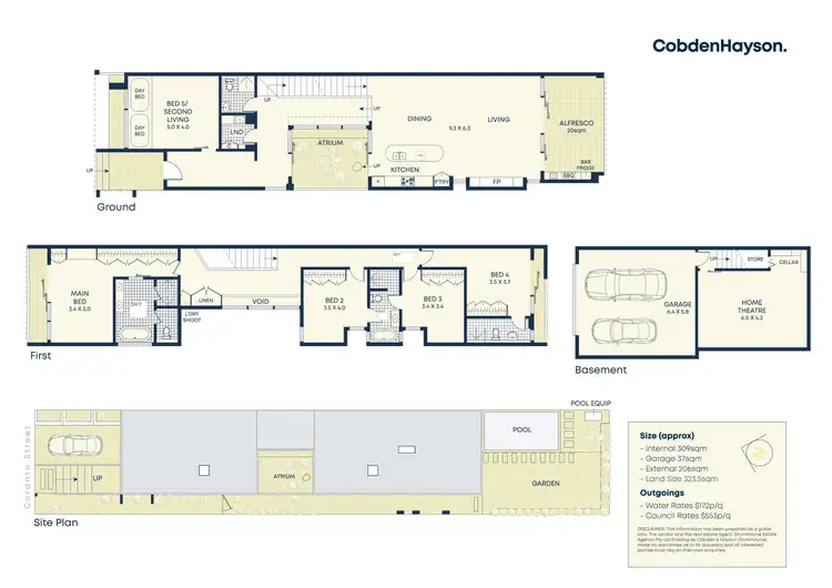 Floorplan of Homely semi-detached listing, 31A Coranto Street, Wareemba NSW 2046