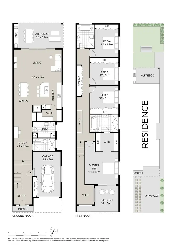 Floorplan of Homely semi-detached listing, 8B Pine Street, Rydalmere NSW 2116