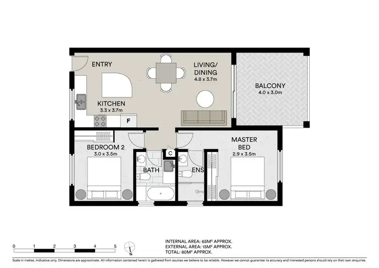 Floorplan of Homely unit listing, 6/298 Cavendish Road, Coorparoo QLD 4151