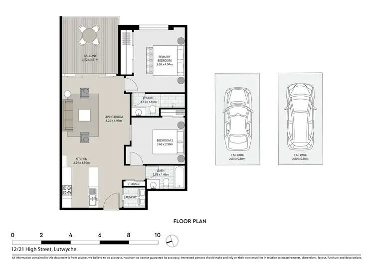Floorplan of Homely unit listing, 12/21 High Street, Lutwyche QLD 4030